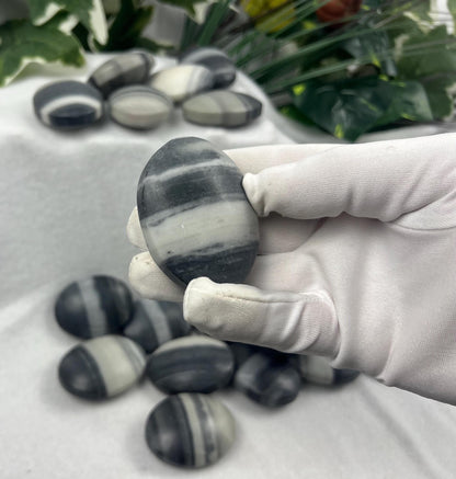 Taiji Jade Palm Stone: Polished Worry Stone, Home Decor Home Decor Worry Pocket Stress Anxiety Palm Stone