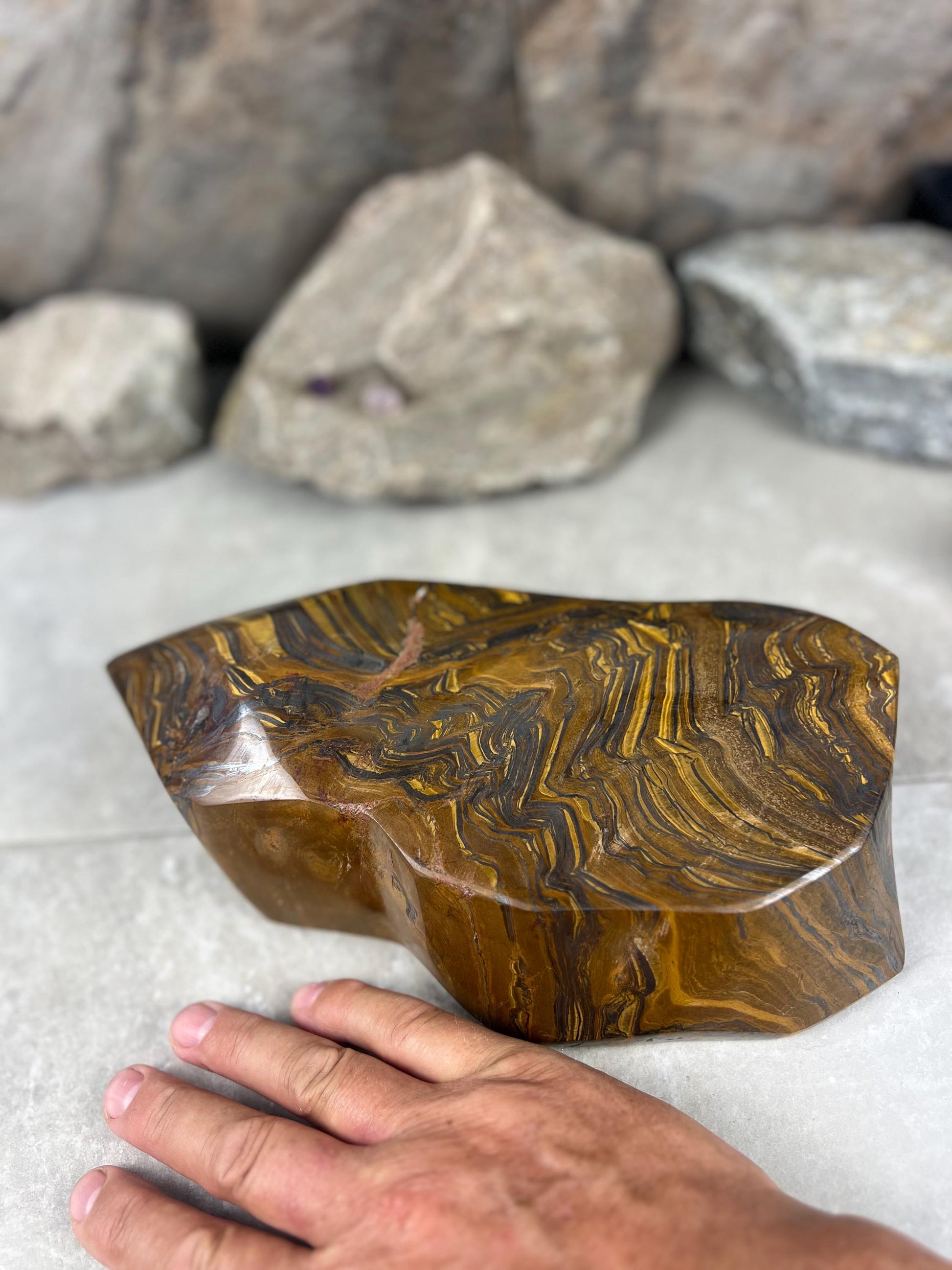 Rare Soecimen Tiger Natural Crystal Home Decor Raw Cluster Holiday Decor Thanksgiving Table