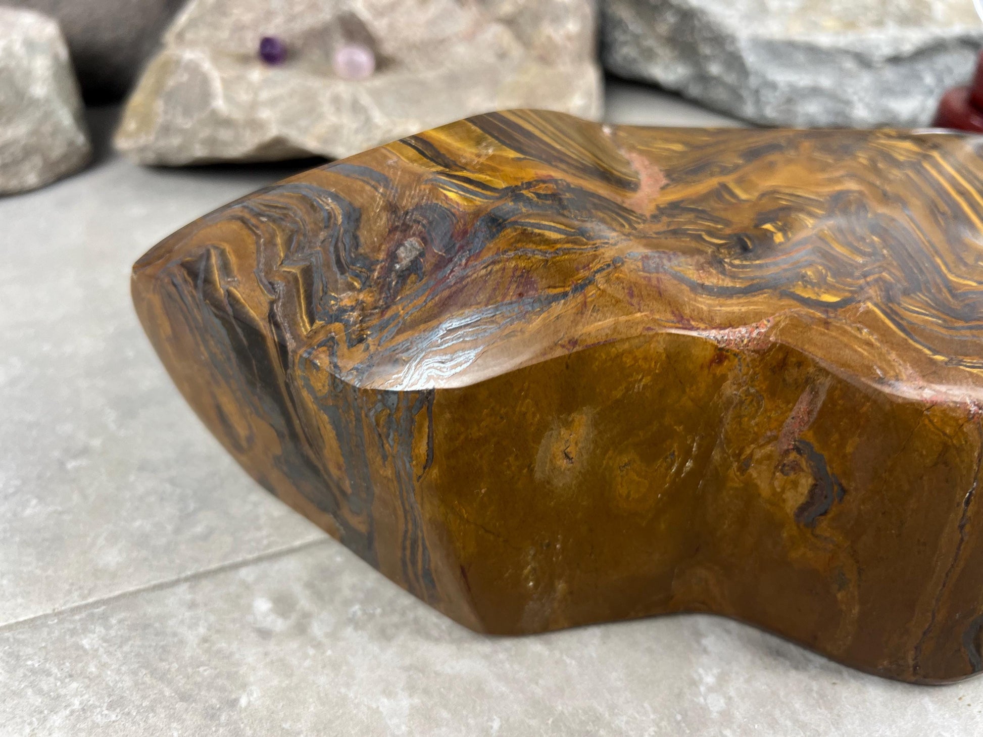 Rare Soecimen Tiger Natural Crystal Home Decor Raw Cluster Holiday Decor Thanksgiving Table