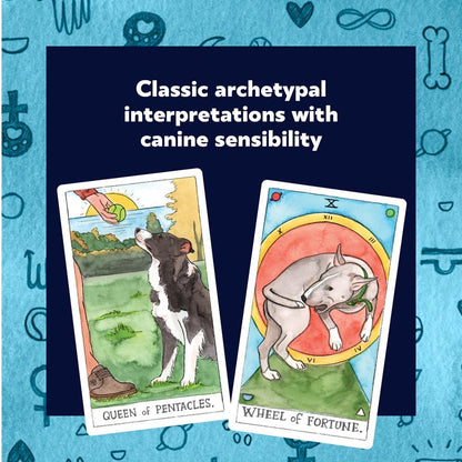 Dog Tarot Deck 78 Cards Fully Licensed and Original Inclusive Tarot Deck Guidebook Home Decor Gift