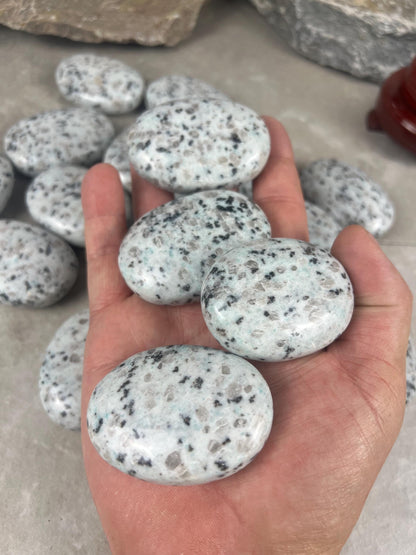 North Coast New Zealand Sesame Jasper Palm Natural Crystal Polished Worry Stone Home Decor Anxiety Pocket Distraction Meditation Christmas