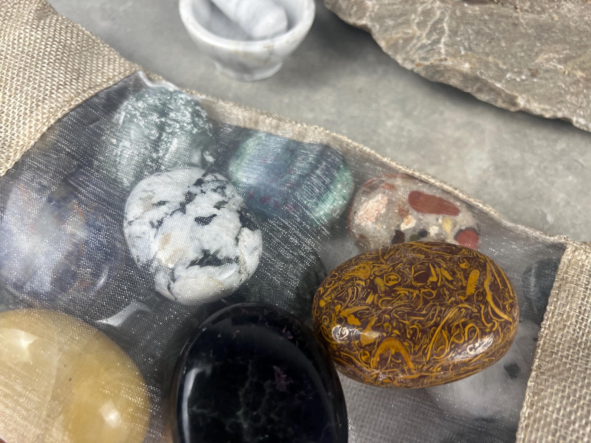 Random Pull Mystery Crystal Pick Full Sized Palm Stone for Anxiety, Worry w/video