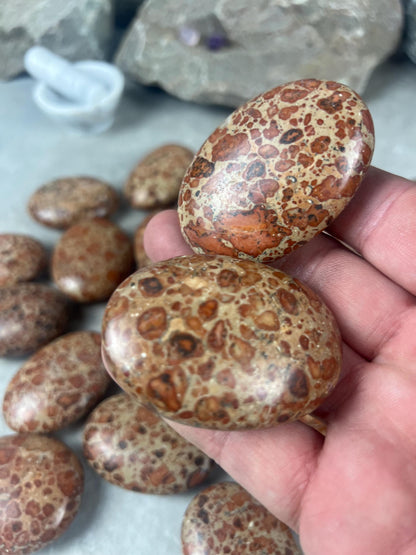 Brazilian Asteroid Jasper Polished Palm Stone Anxiety Stress Distraction Home Decor Home Decor Worry Pocket Stress Anxiety Palm Stone