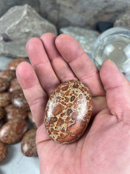Brazilian Asteroid Jasper Polished Palm Stone Anxiety Stress Distraction Home Decor Home Decor Worry Pocket Stress Anxiety Palm Stone