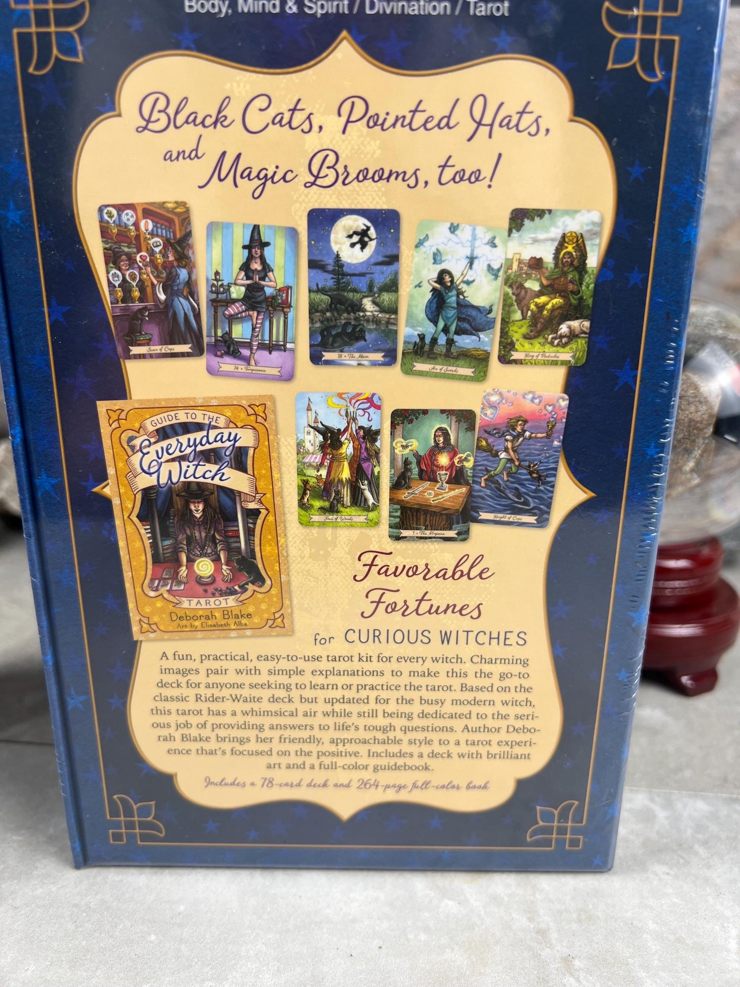 Everyday Witch Tarot Deck 78 Cards Fully Licensed and Original Inclusive Tarot Deck Guidebook Home Decor Gift
