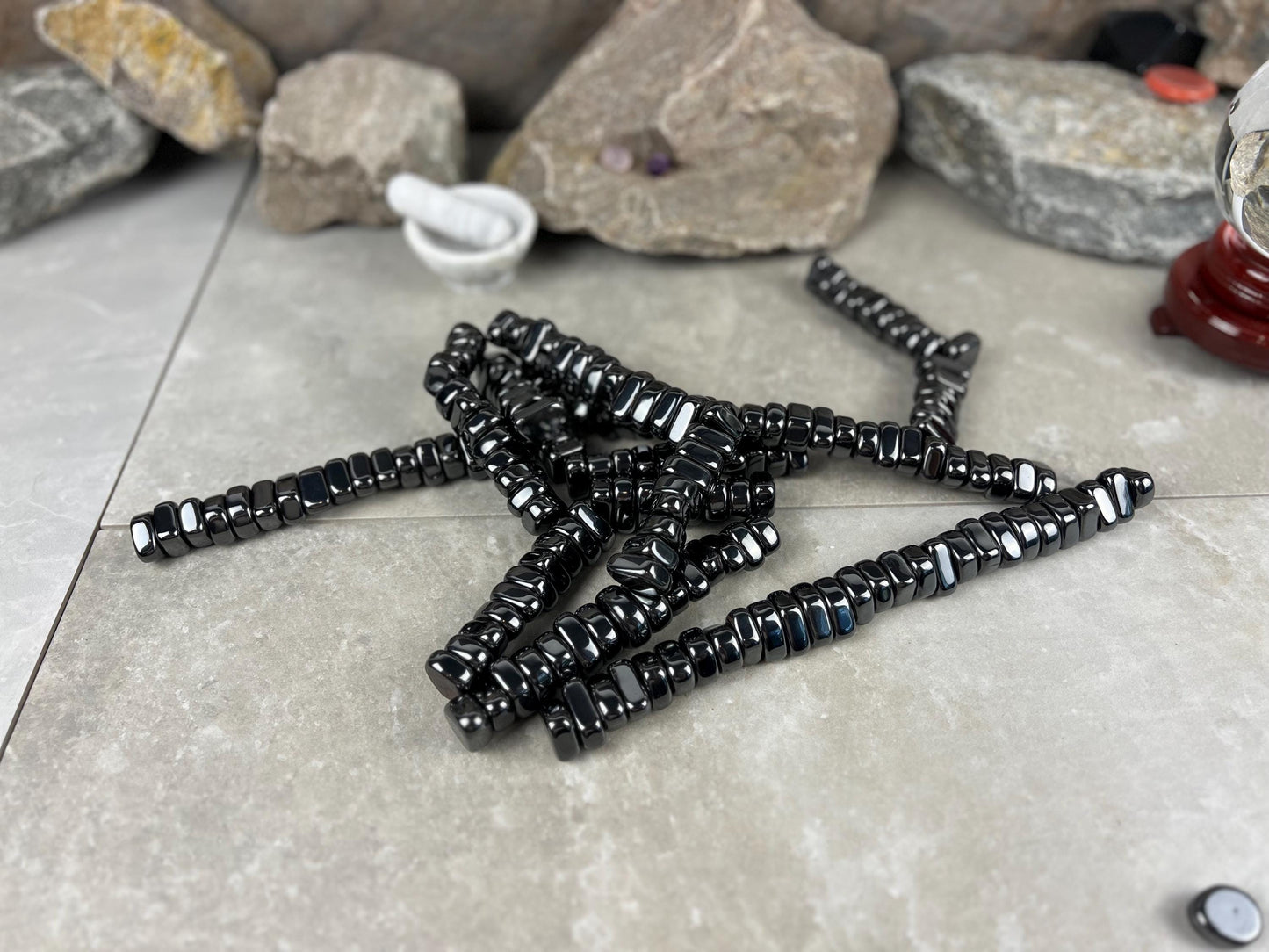 Magnetic Magnetite Tumble Stones Anxiety Worry Meditation Decor Home Decor Worry Pocket Stress Anxiety Palm Stone