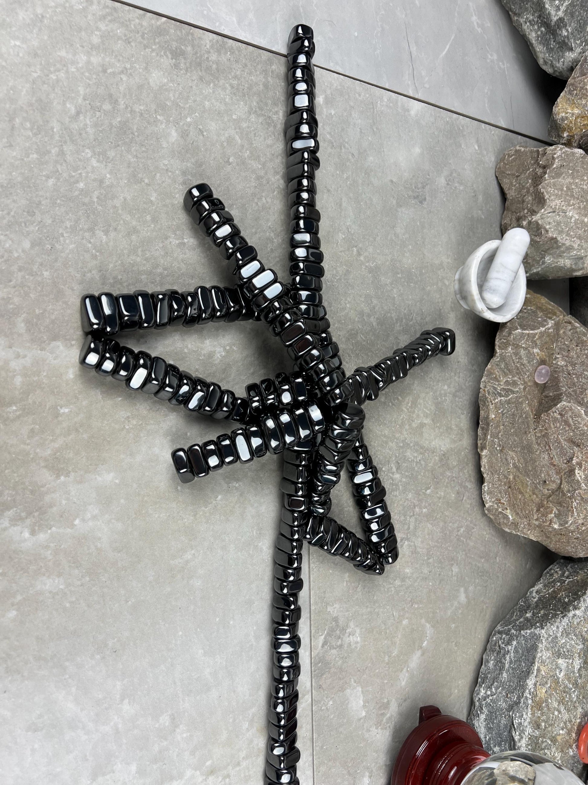 Magnetic Magnetite Tumble Stones Anxiety Worry Meditation Decor Home Decor Worry Pocket Stress Anxiety Palm Stone