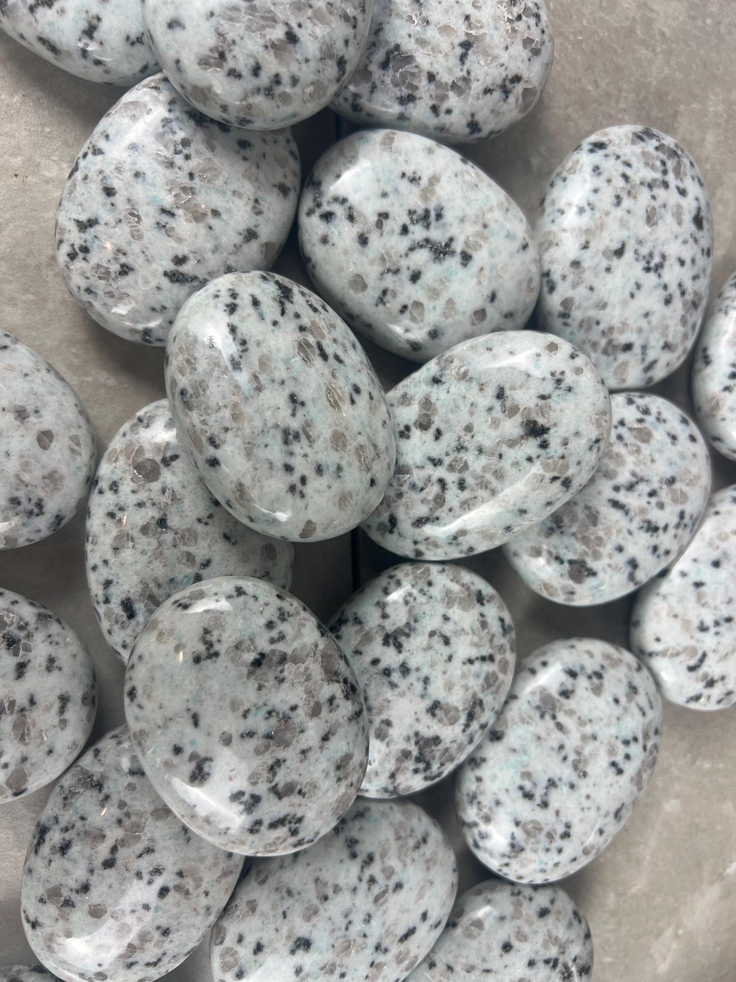 North Coast New Zealand Sesame Jasper Palm Natural Crystal Polished Worry Stone Home Decor Anxiety Pocket Distraction Meditation Christmas