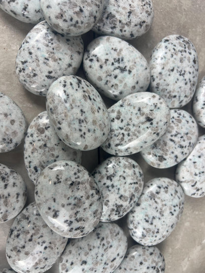 North Coast New Zealand Sesame Jasper Palm Natural Crystal Polished Worry Stone Home Decor Anxiety Pocket Distraction Meditation Christmas