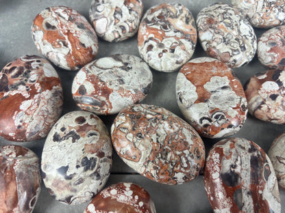 Large Crazy Agate Stone Palm Stone Mexican Agate Money Polished Crystal Worry Distraction