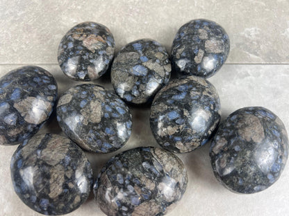 Texas Llanite Palm Stone Polished Crystal for Stress Relief Home Decor Home Decor Anxiety Pocket