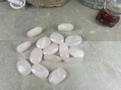 Mangano Calcite Palm Stone Polished Crystal for Meditation & Anxiety Relief Home Decor Worry Pocket Stress Anxiety Palm Stone