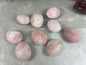 Burmese Pink Jade Palm Stone: Polished Crystal for Anxiety Relief Home Decor Worry Pocket Stress Anxiety Palm Stone
