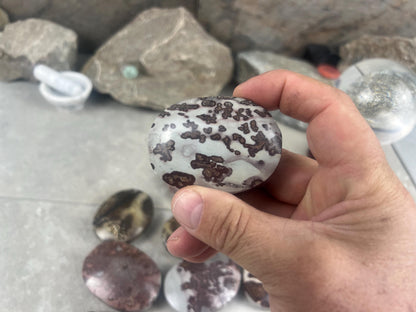 Coffee Bean Jasper Palm Stone Polished Crystal Worry Anxiety Distraction Pocket Stone