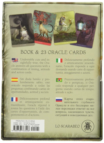 Cats Fantasy Oracle Vivid Imagery Cat Cards Fully Licensed and Original Inclusive Tarot Deck Guidebook Home Decor Gift