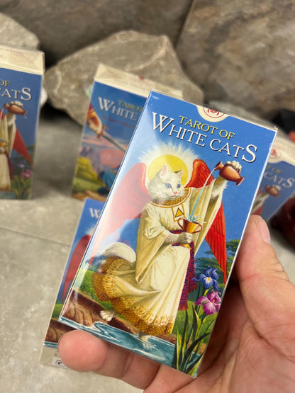 Tarot of the White Cats Card Deck 78 Cards Fully Licensed and Original Inclusive Tarot Deck Guidebook Home Decor Gift