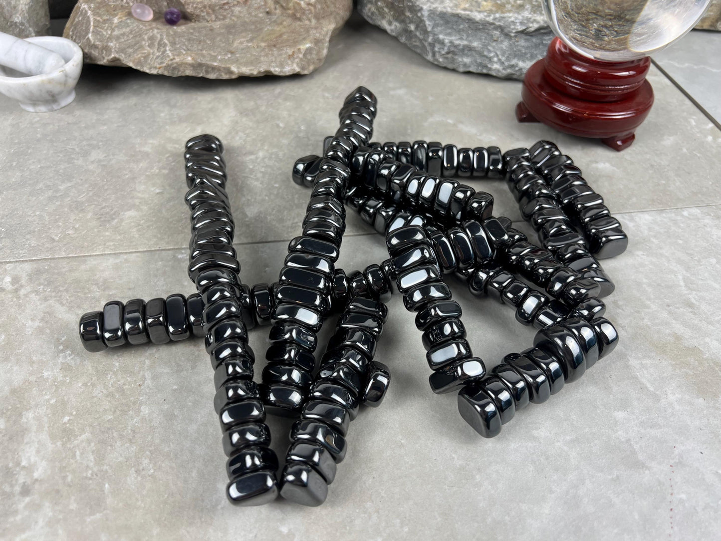 Magnetic Magnetite Tumble Stones Anxiety Worry Meditation Decor Home Decor Worry Pocket Stress Anxiety Palm Stone