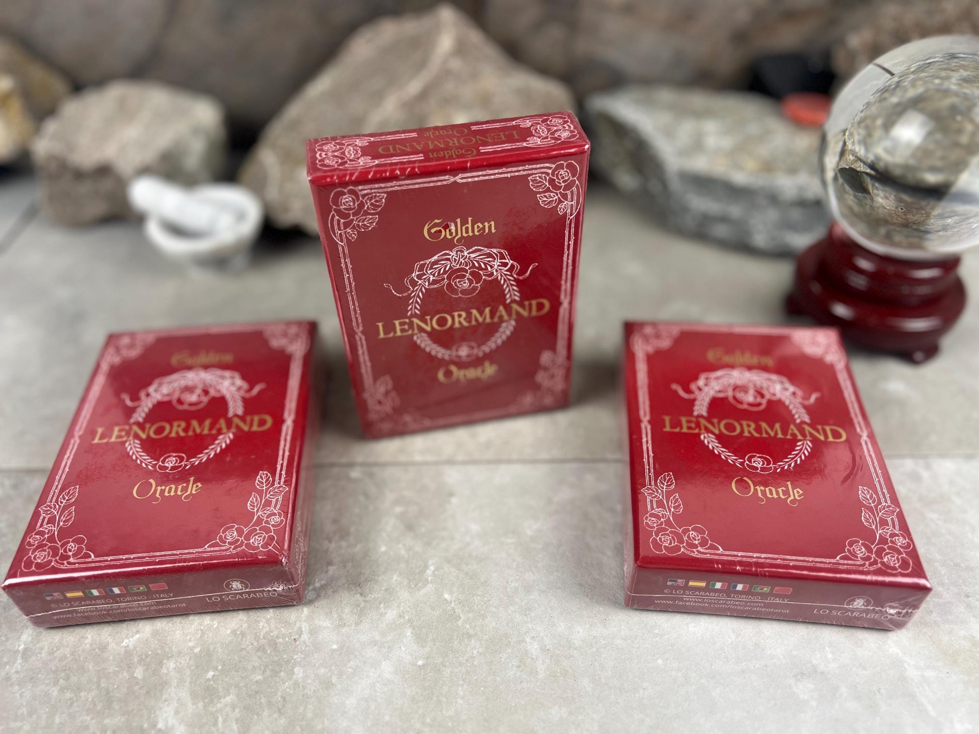 Golden Lenormand Oracle Card Deck 78 Cards Fully Licensed and Original Inclusive Tarot Deck Guidebook Home Decor Gift