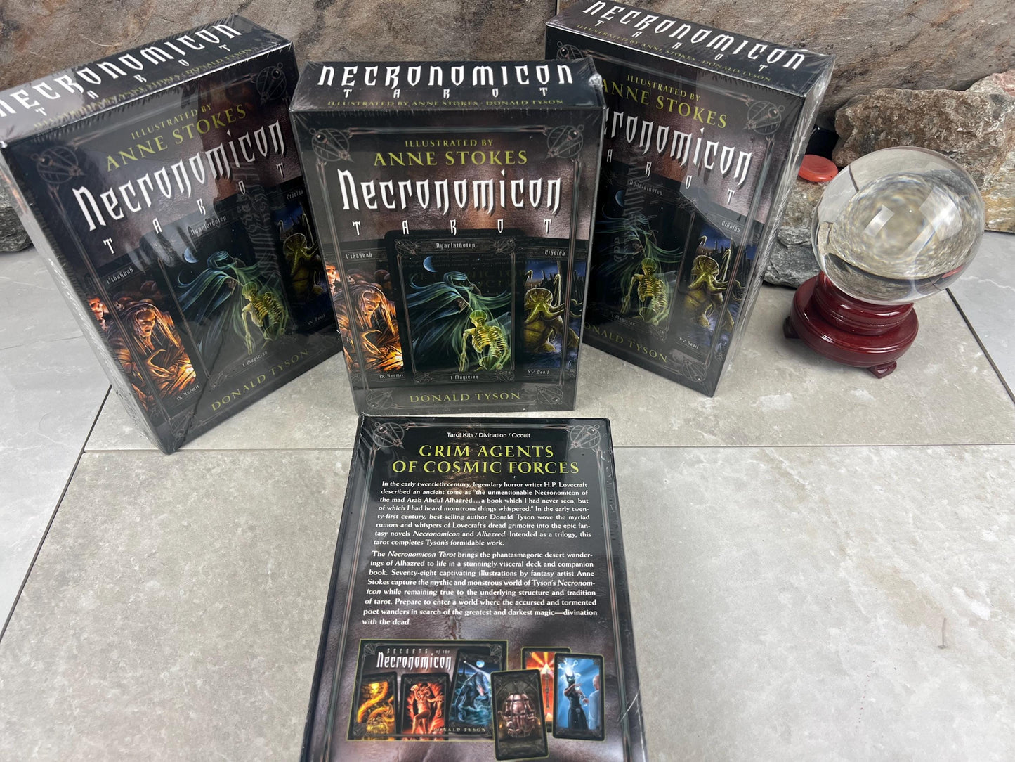 Anne Stokes Necronomicon Tarot Deck 78 Cards Fully Licensed and Original Inclusive Tarot Deck Guidebook Home Decor Gift