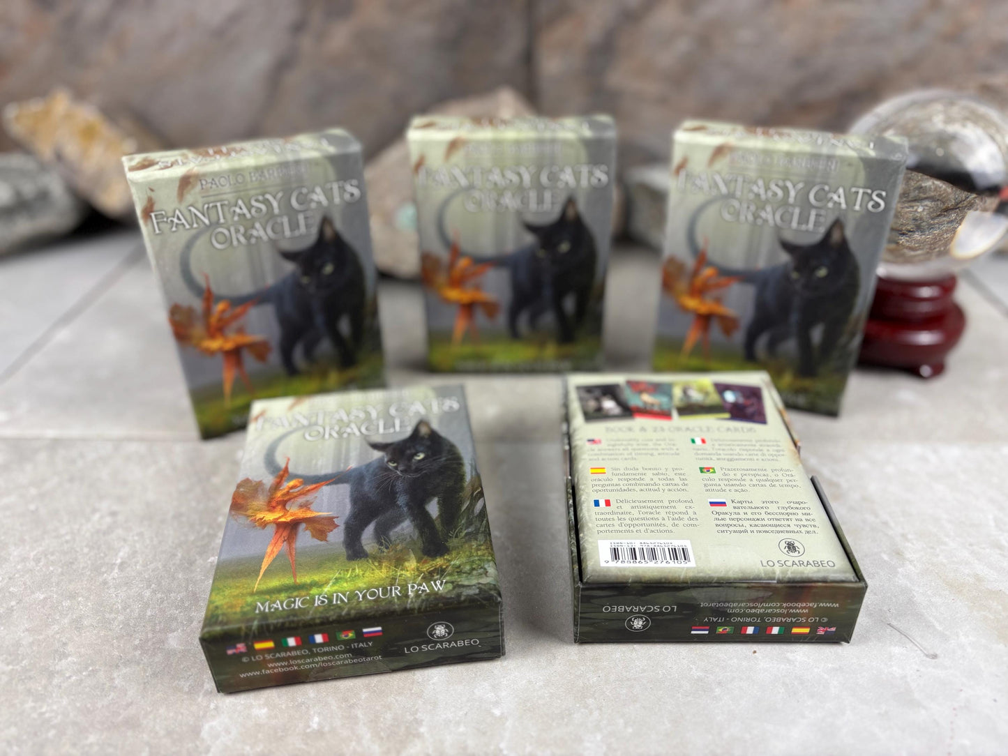 Cats Fantasy Oracle Vivid Imagery Cat Cards Fully Licensed and Original Inclusive Tarot Deck Guidebook Home Decor Gift