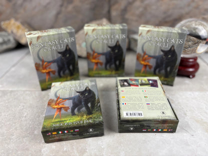 Cats Fantasy Oracle Vivid Imagery Cat Cards Fully Licensed and Original Inclusive Tarot Deck Guidebook Home Decor Gift