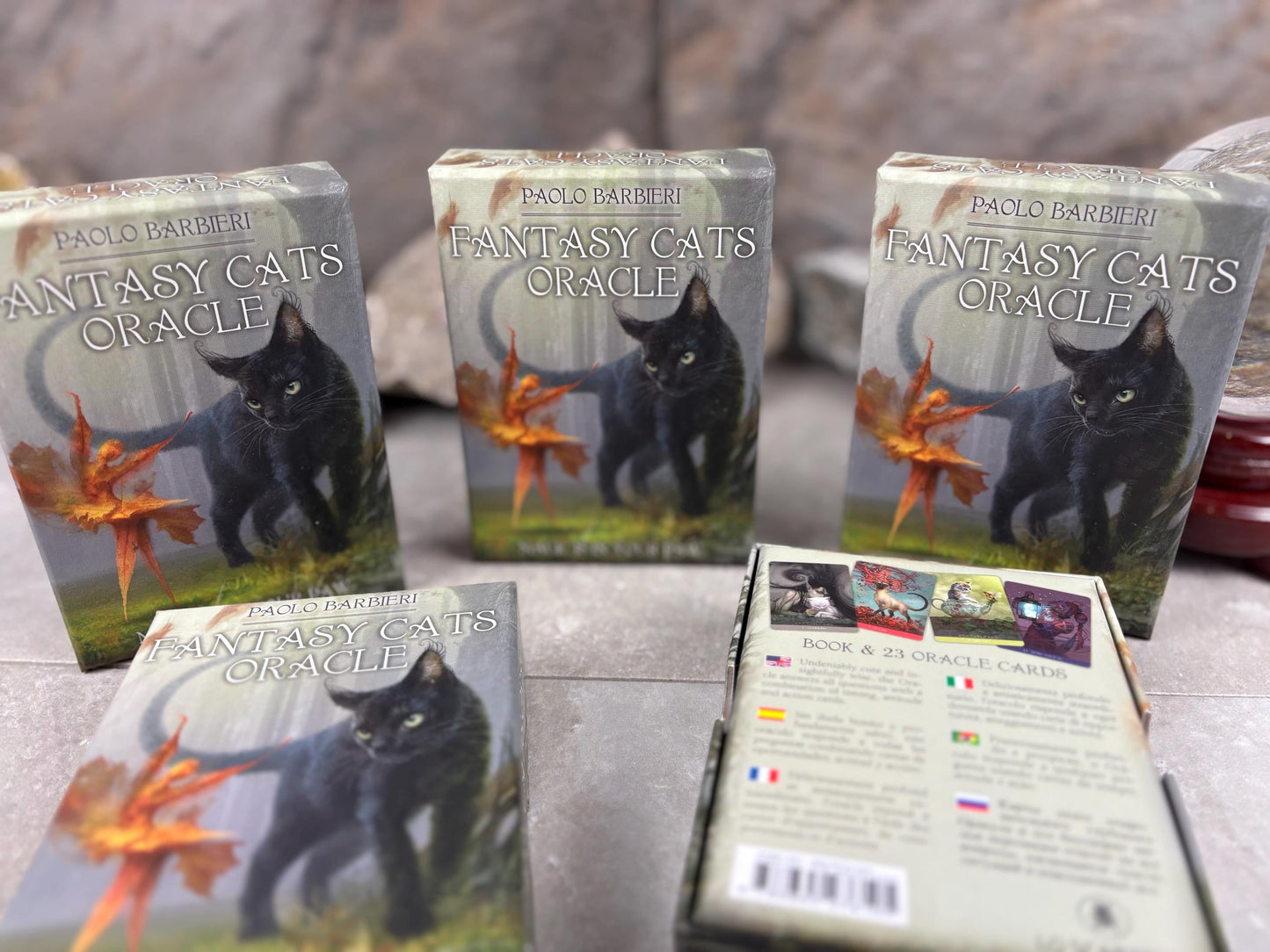 Cats Fantasy Oracle Vivid Imagery Cat Cards Fully Licensed and Original Inclusive Tarot Deck Guidebook Home Decor Gift