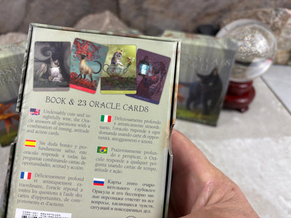 Cats Fantasy Oracle Vivid Imagery Cat Cards Fully Licensed and Original Inclusive Tarot Deck Guidebook Home Decor Gift