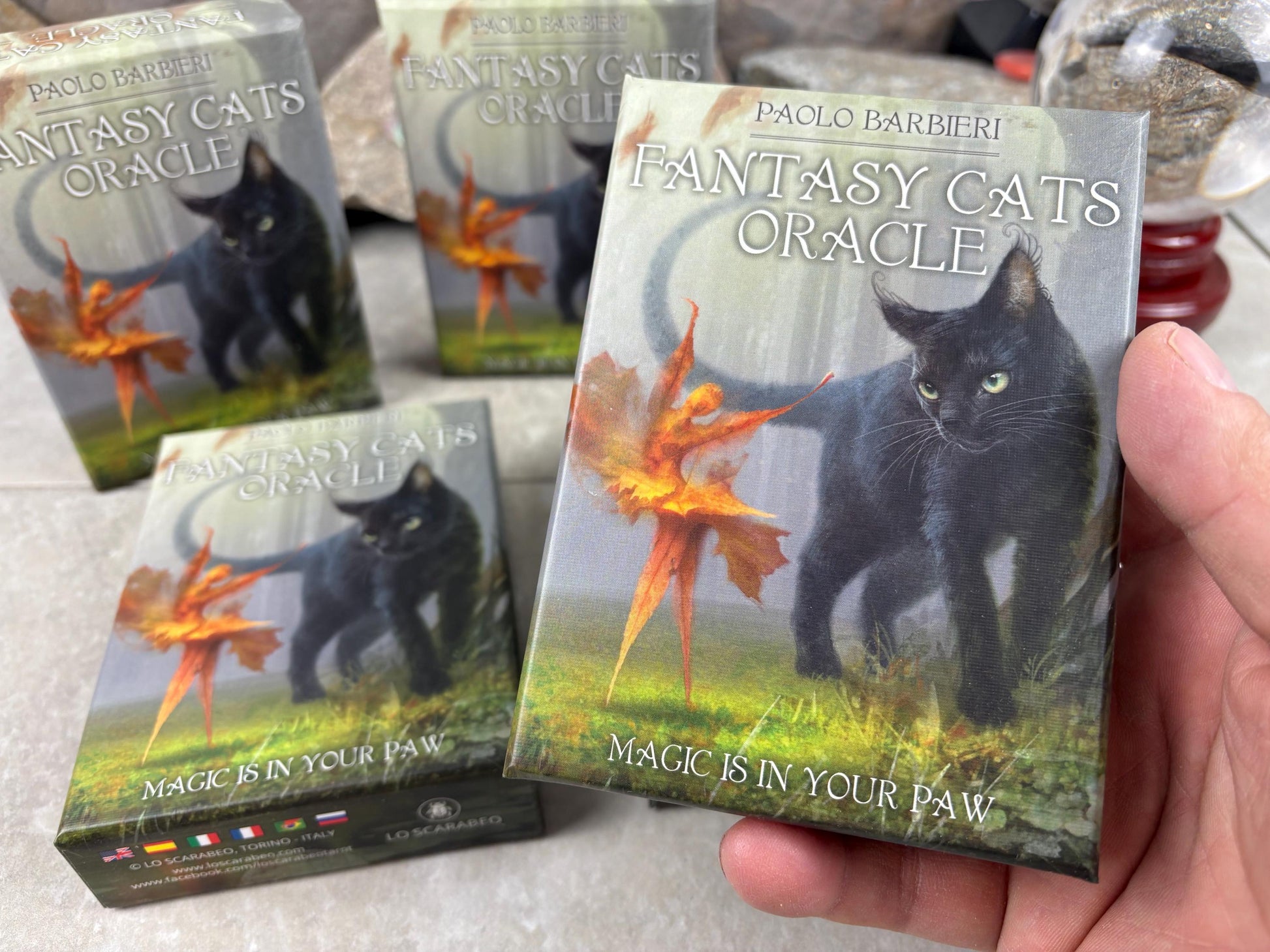 Cats Fantasy Oracle Vivid Imagery Cat Cards Fully Licensed and Original Inclusive Tarot Deck Guidebook Home Decor Gift