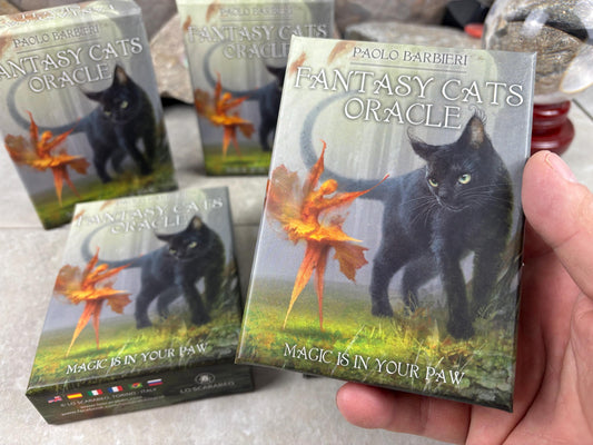 Cats Fantasy Oracle Vivid Imagery Cat Cards Fully Licensed and Original Inclusive Tarot Deck Guidebook Home Decor Gift