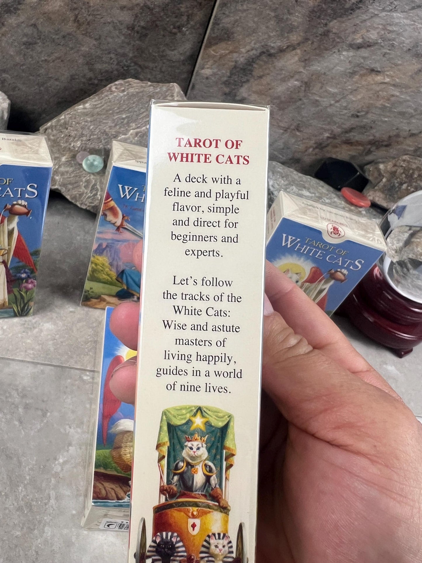Tarot of the White Cats Card Deck 78 Cards Fully Licensed and Original Inclusive Tarot Deck Guidebook Home Decor Gift