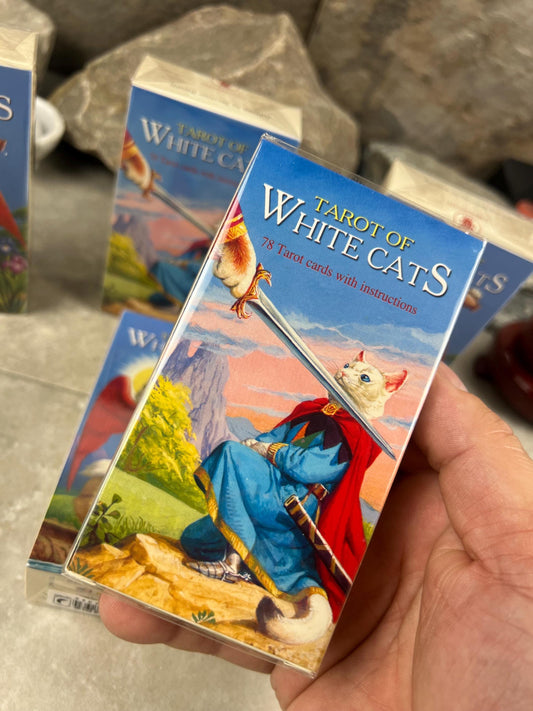 Tarot of the White Cats Card Deck 78 Cards Fully Licensed and Original Inclusive Tarot Deck Guidebook Home Decor Gift