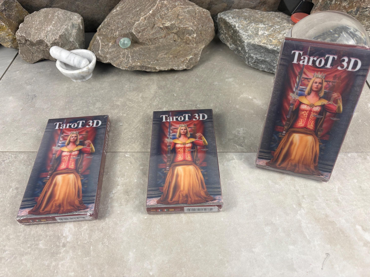 3D Tarot Deck All 22 Major Arcana Cards Fully Licensed and Original Inclusive Tarot Deck Cards Guidebook Home Decor Gift