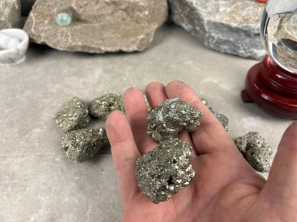 Iron Pyrite Crystal Cluster: Grade A Fools Gold, Home Decor