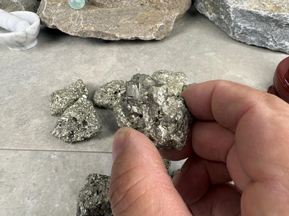 Iron Pyrite Crystal Cluster: Grade A Fools Gold, Home Decor