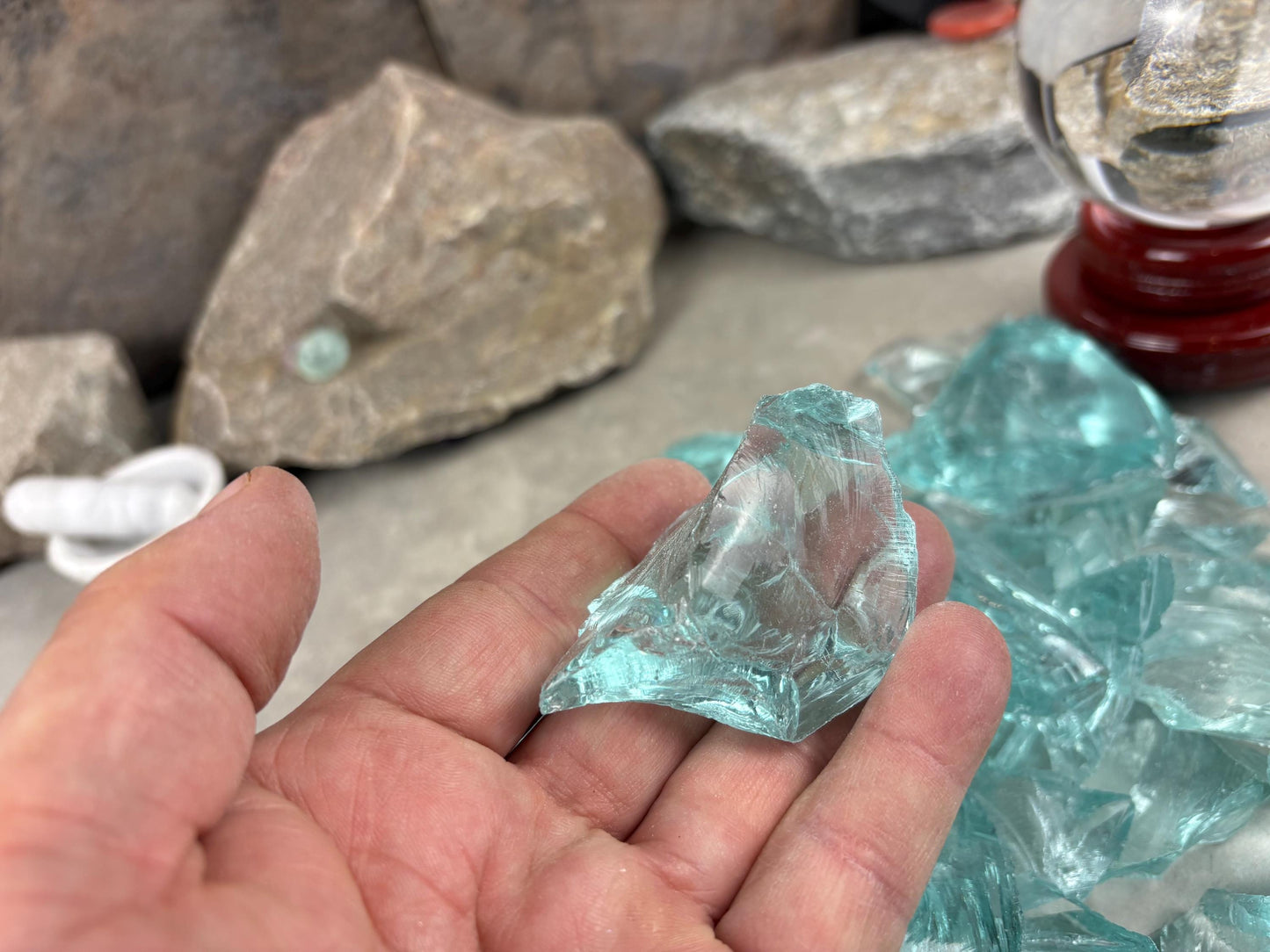 Raw Aquamarine Green Opalite Crystals: High Frequency Healing Stones, Home Decor
