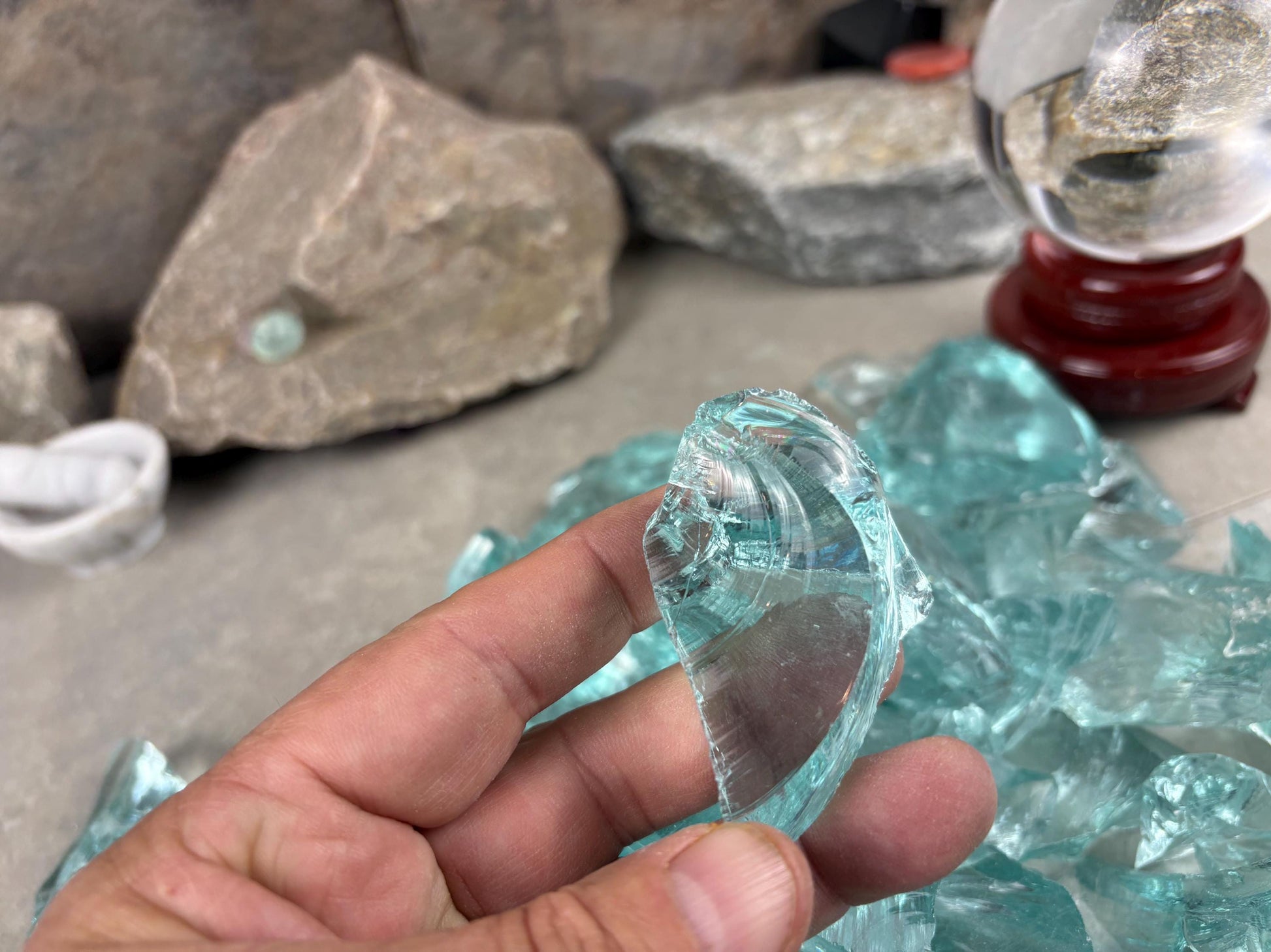 Raw Aquamarine Green Opalite Crystals: High Frequency Healing Stones, Home Decor