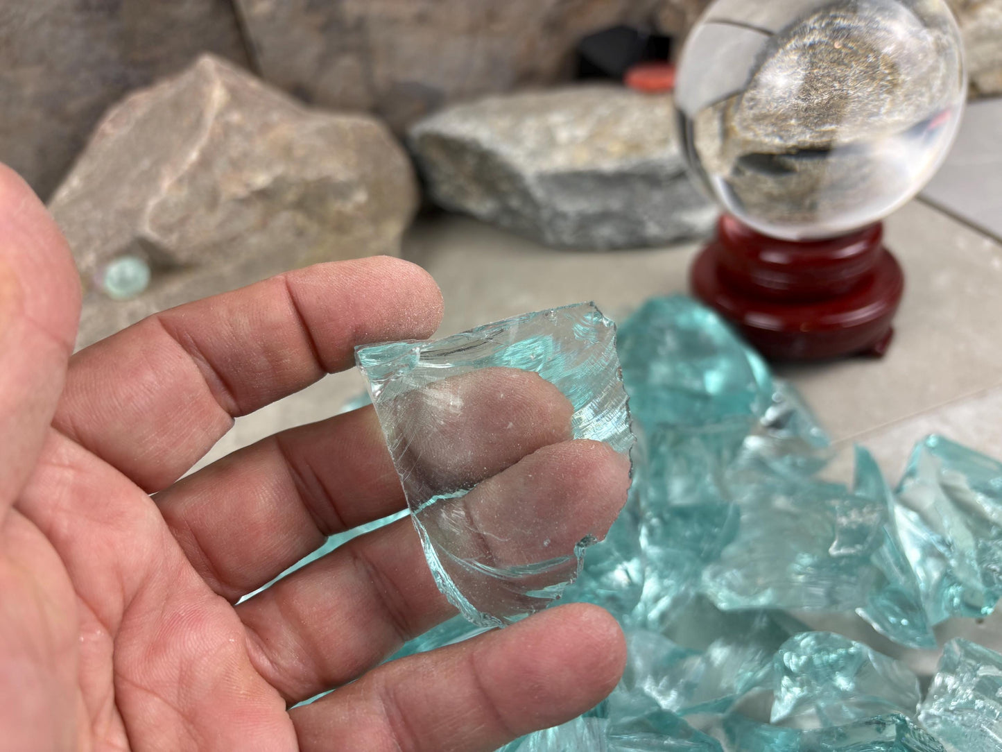 Raw Aquamarine Green Opalite Crystals: High Frequency Healing Stones, Home Decor