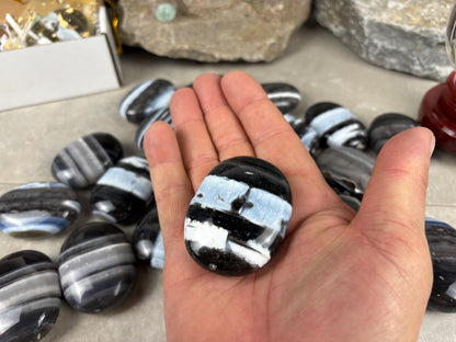 Oregon Blue Owyhee Opal Palm Stone Natural Crystal Polished Worry Decor Anxiety Pocket Distraction Meditation Christmas Worry Gift Jewellry