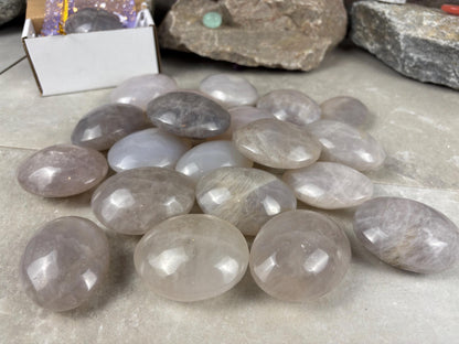 Arizona Large Blue Quartz Palms Worry Stone Home Decor Worry Pocket Stress Anxiety Palm Gift Birthday Crystal Meditation Christmas Birthday