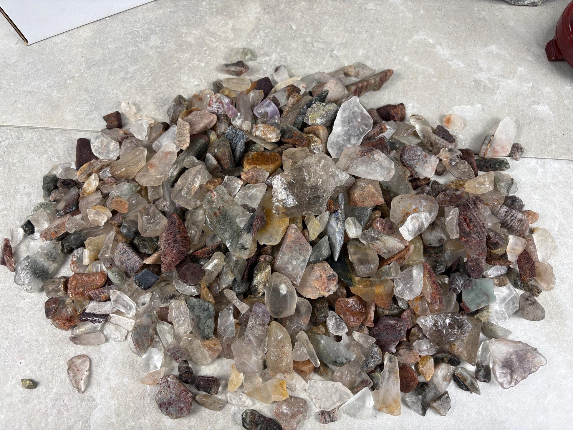 Shredded Chini Khadan India Thousand Layer Quartz Palm Stone Anxiety Relief Meditation Gift Home Decor Worry Pocket Stress Anxiety Palm