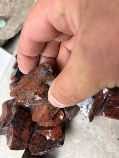 Valley of Mexico Raw Mahogany Obsidian Natural Untreated Crystal Arts Crafts Home Decor Meditation Anxiety Stress Gift Christmas Birthday