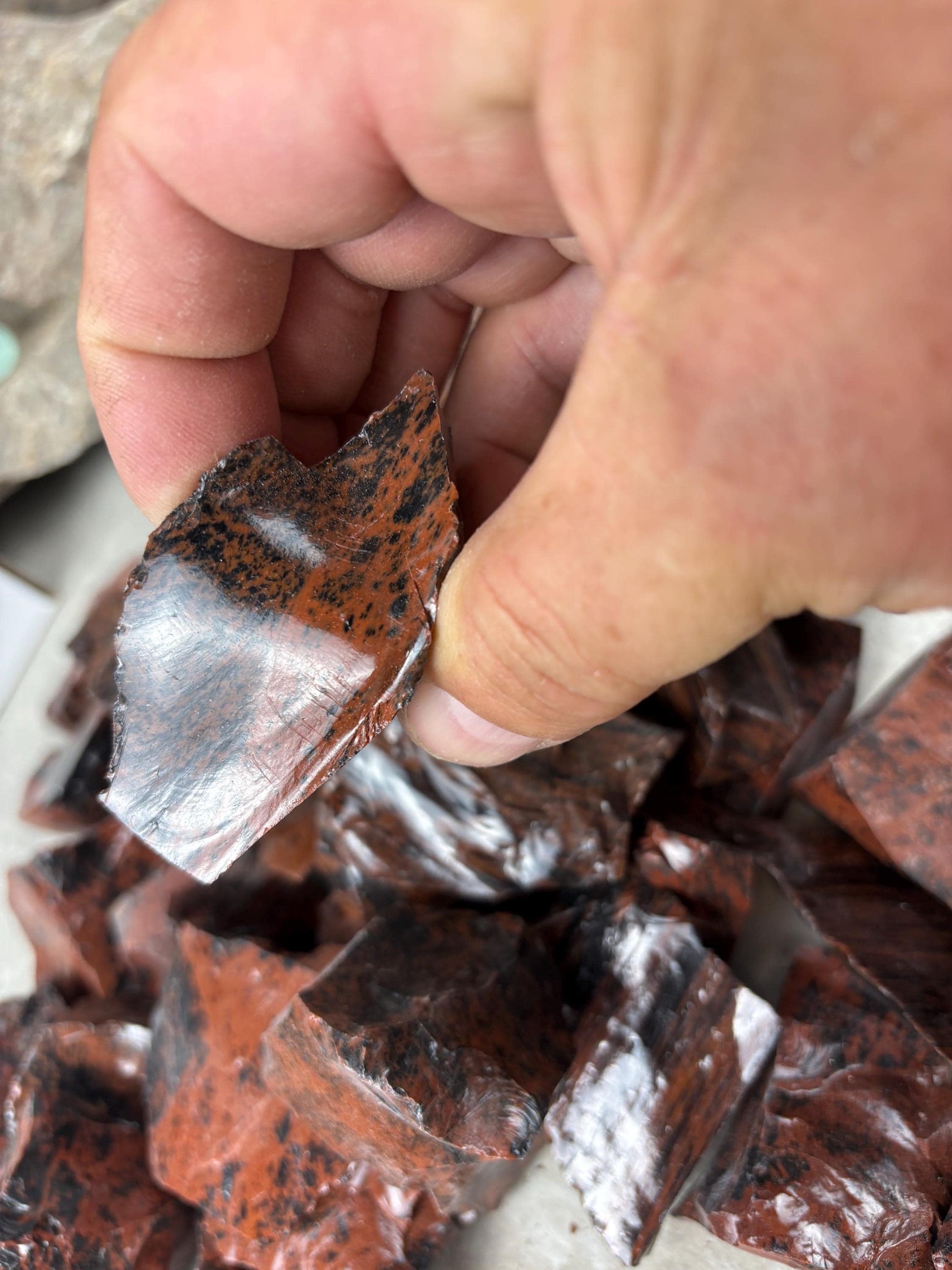 Valley of Mexico Raw Mahogany Obsidian Natural Untreated Crystal Arts Crafts Home Decor Meditation Anxiety Stress Gift Christmas Birthday