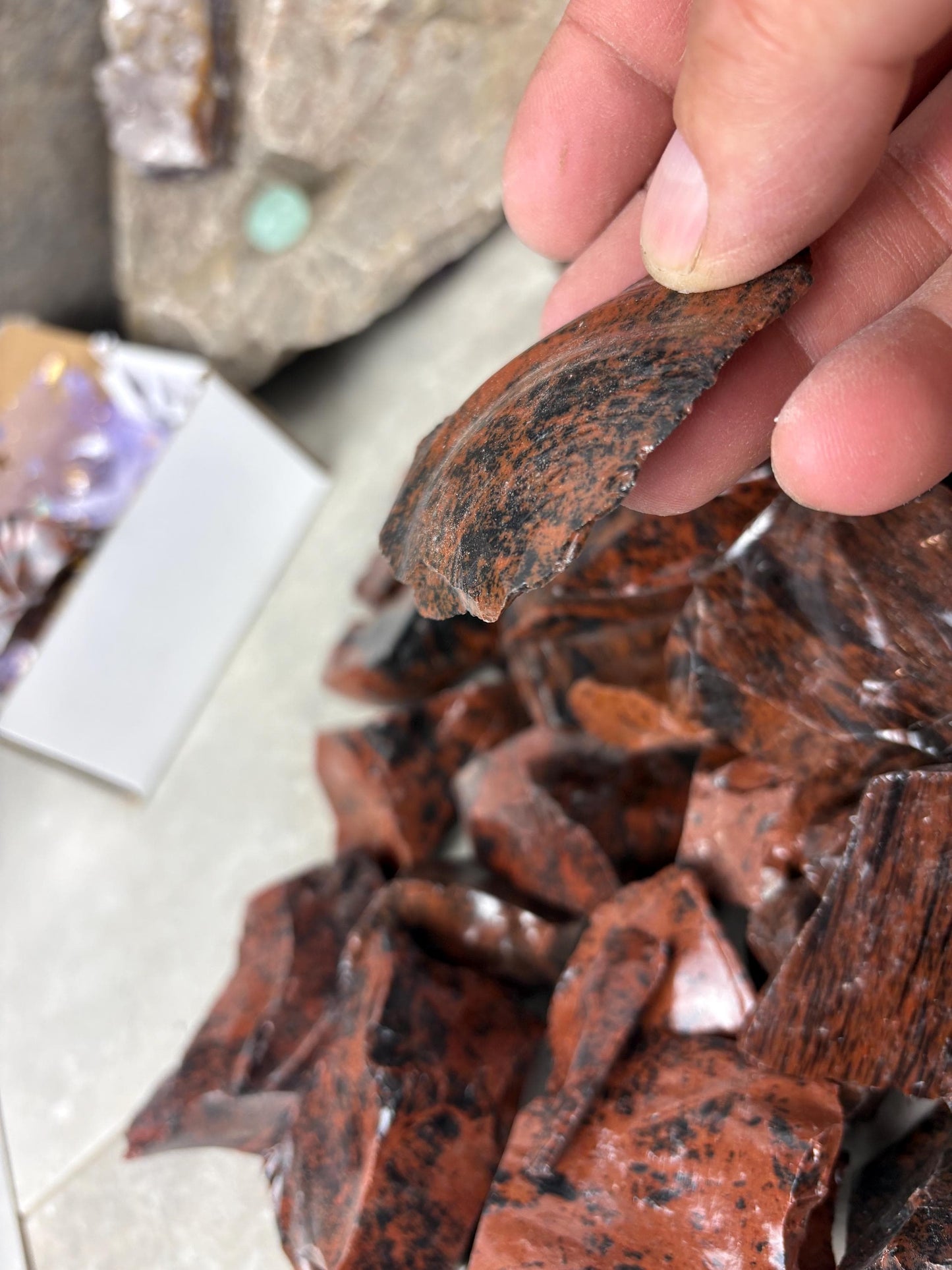 Valley of Mexico Raw Mahogany Obsidian Natural Untreated Crystal Arts Crafts Home Decor Meditation Anxiety Stress Gift Christmas Birthday
