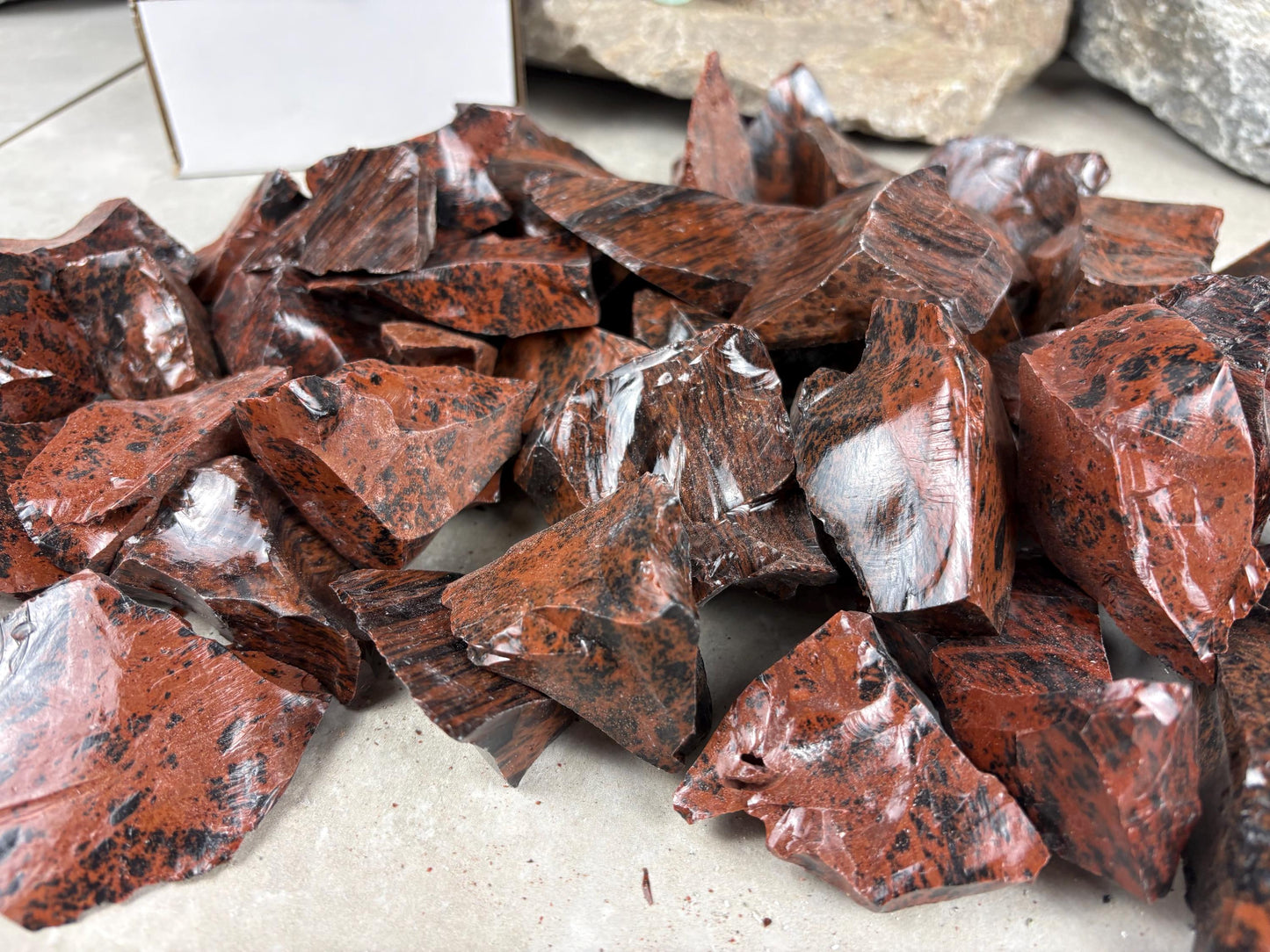 Valley of Mexico Raw Mahogany Obsidian Natural Untreated Crystal Arts Crafts Home Decor Meditation Anxiety Stress Gift Christmas Birthday