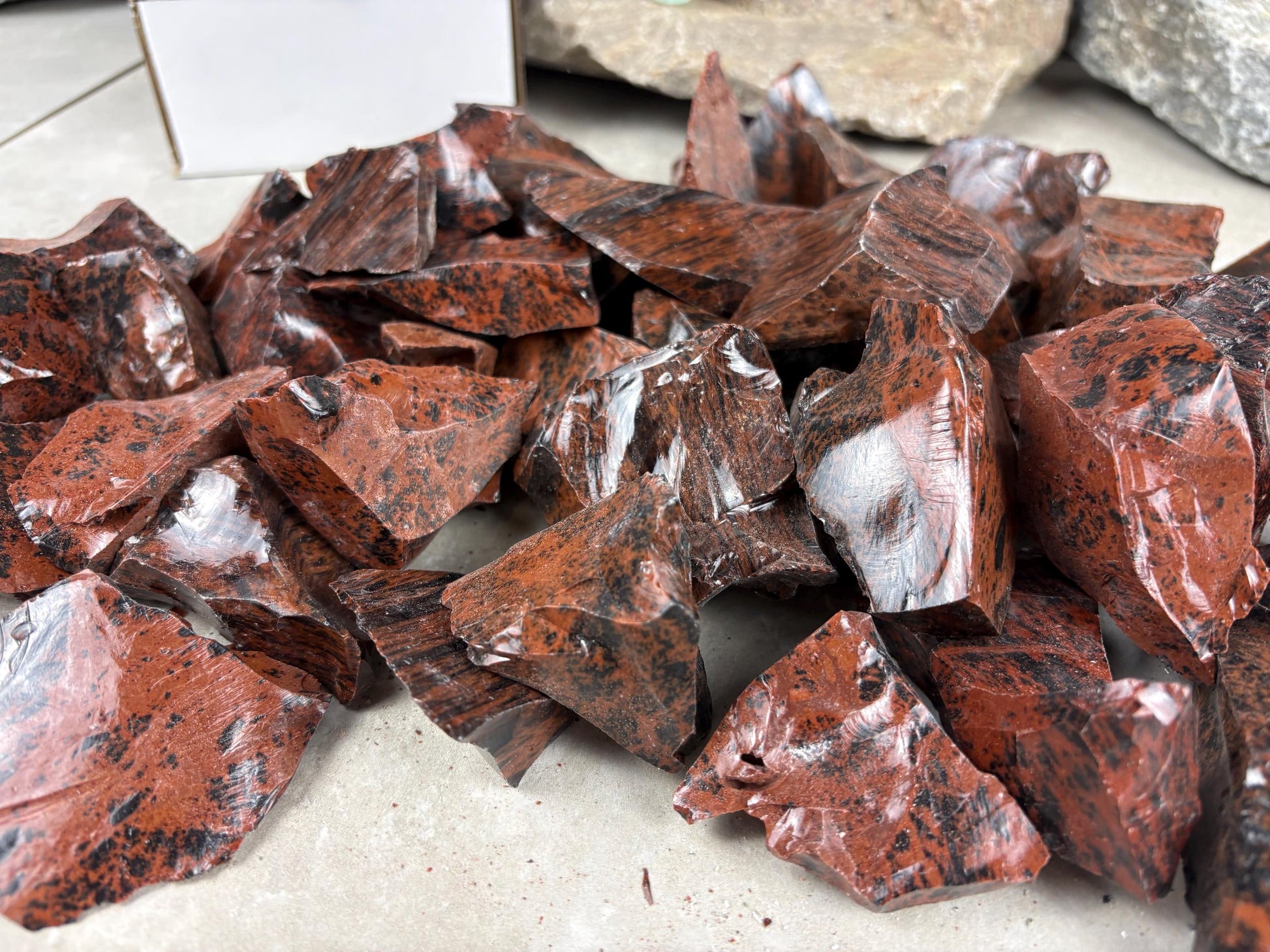 Valley of Mexico Raw Mahogany Obsidian Natural Untreated Crystal Arts Crafts Home Decor Meditation Anxiety Stress Gift Christmas Birthday
