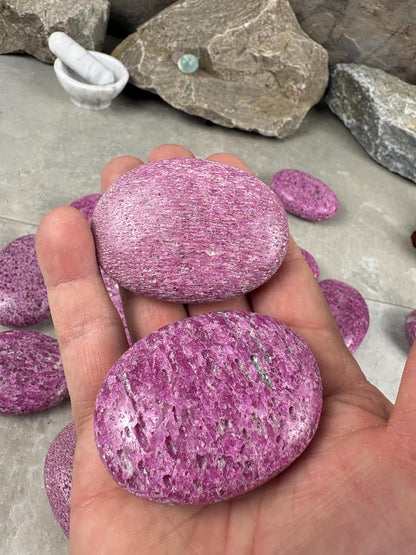 Large Rare Tasmanian Stitchtite Crystal Polished Carved Crystal for Meditation Home Decor Calming Pocket Anxiety Decorative Talisman