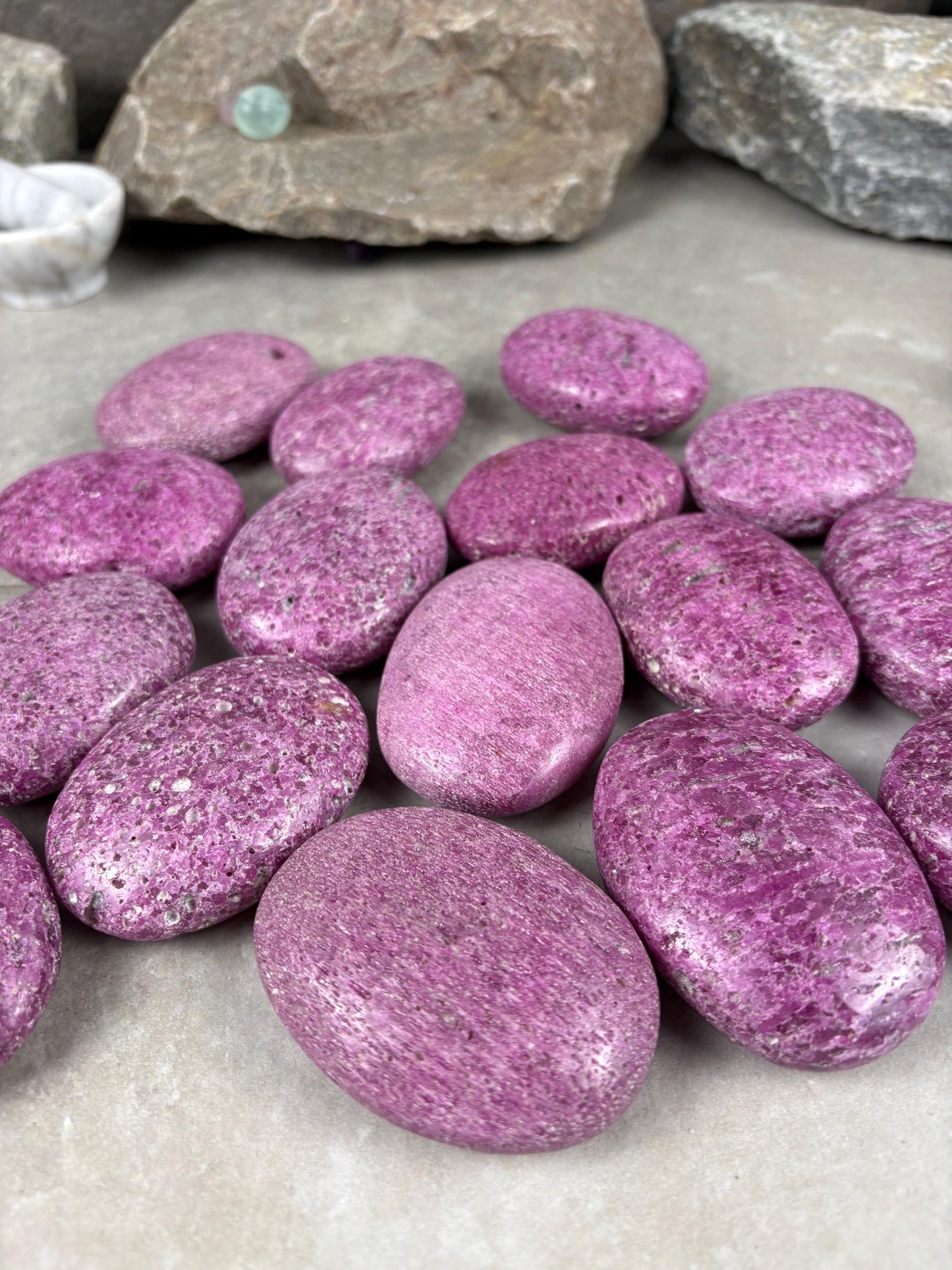 Large Rare Tasmanian Stitchtite Crystal Polished Carved Crystal for Meditation Home Decor Calming Pocket Anxiety Decorative Talisman