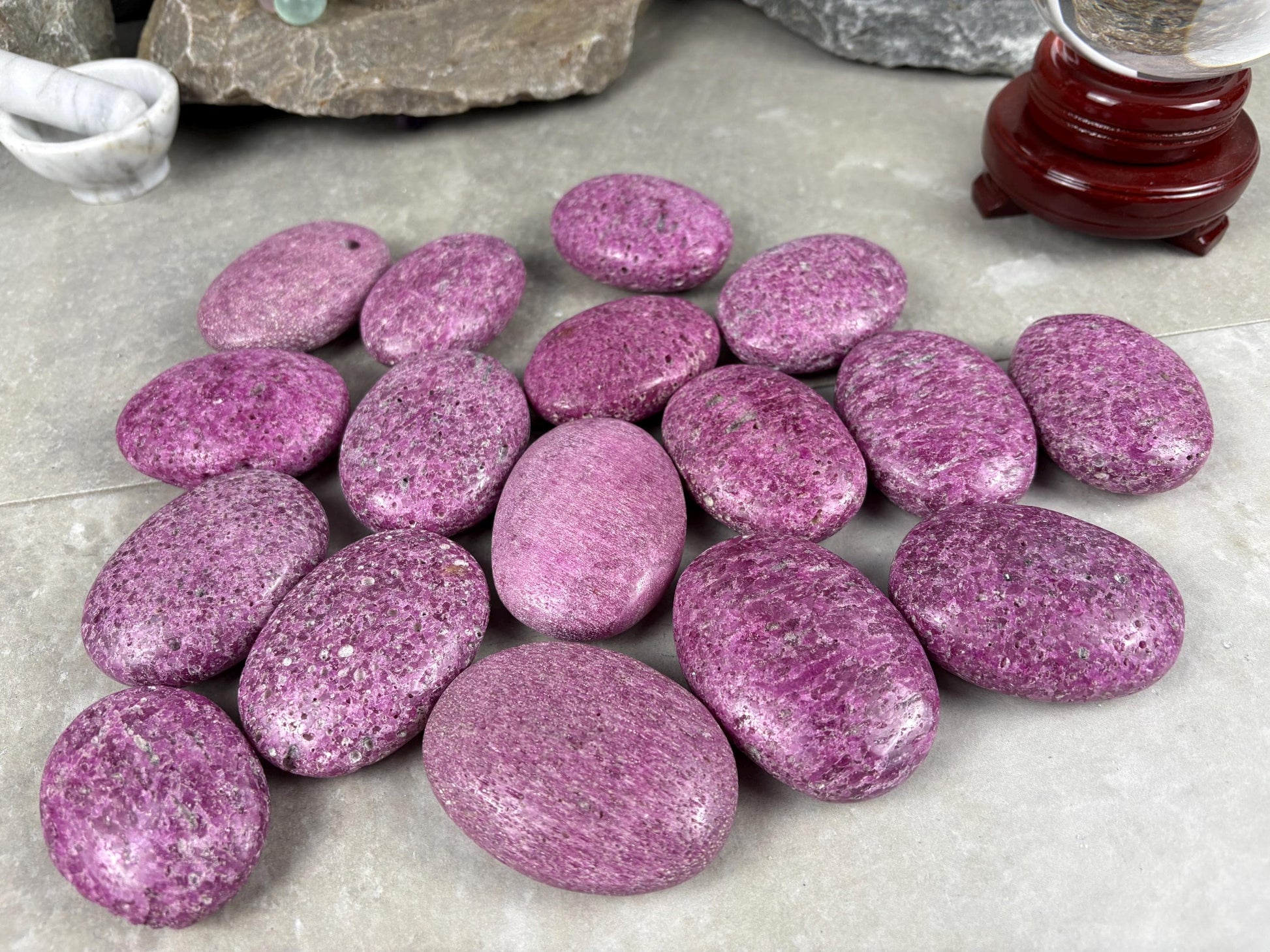 Large Rare Tasmanian Stitchtite Crystal Polished Carved Crystal for Meditation Home Decor Calming Pocket Anxiety Decorative Talisman