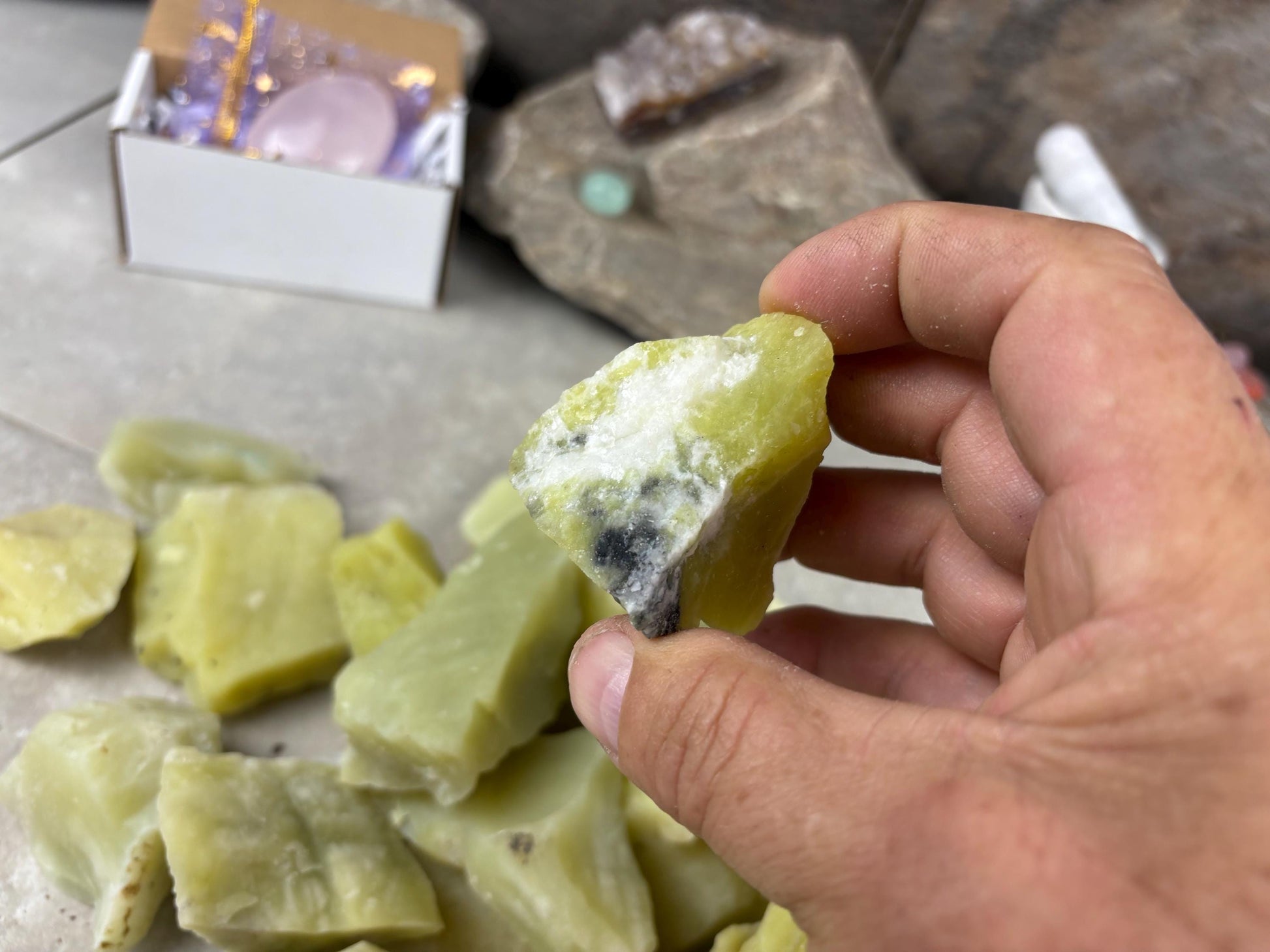 Hpakant Region Raw Lemon Jade Natural Untreated Crystal Arts Crafts Home Decor Meditation Anxiety Stress Gift Birthday Arts Crafts