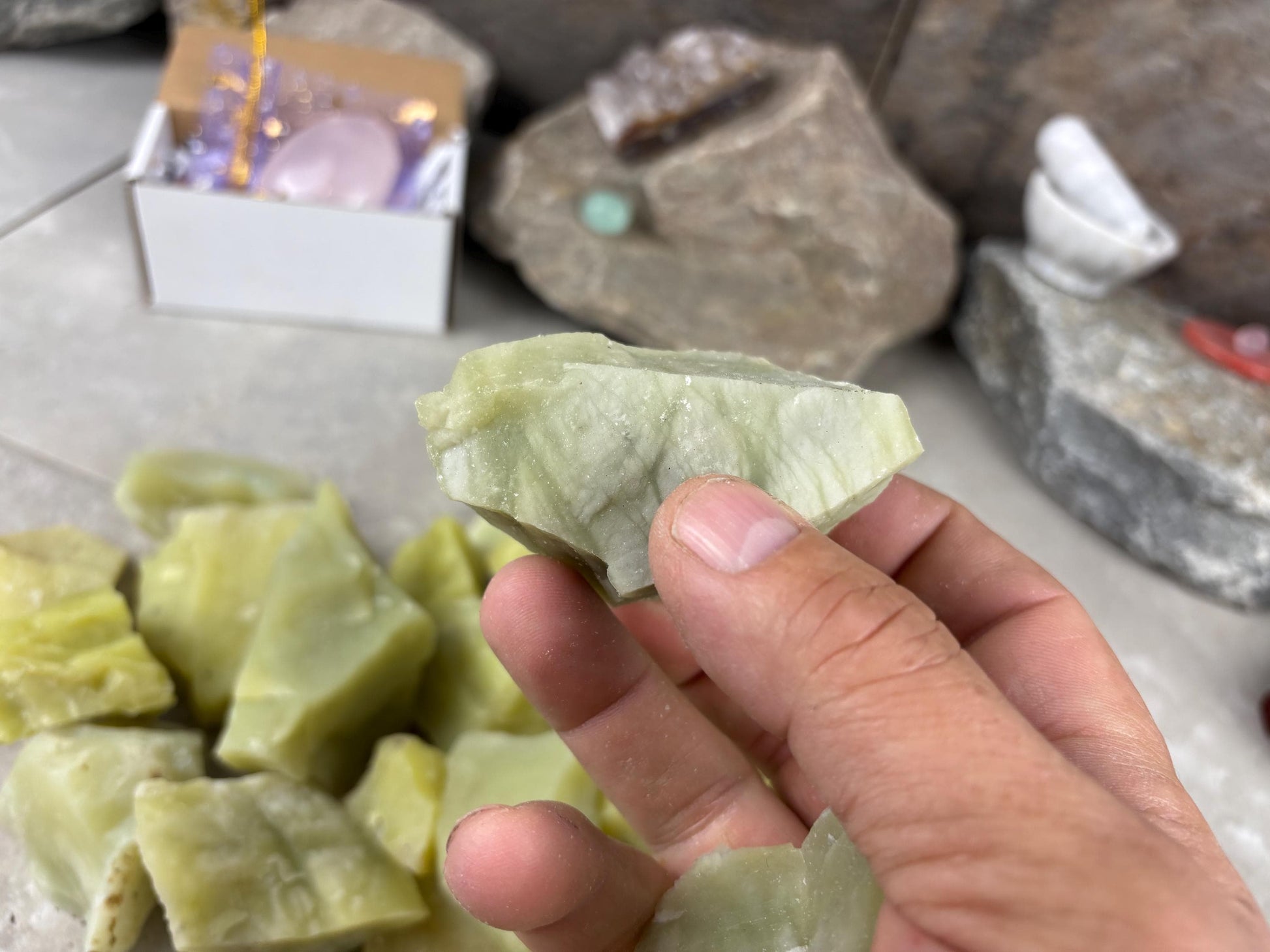 Hpakant Region Raw Lemon Jade Natural Untreated Crystal Arts Crafts Home Decor Meditation Anxiety Stress Gift Birthday Arts Crafts
